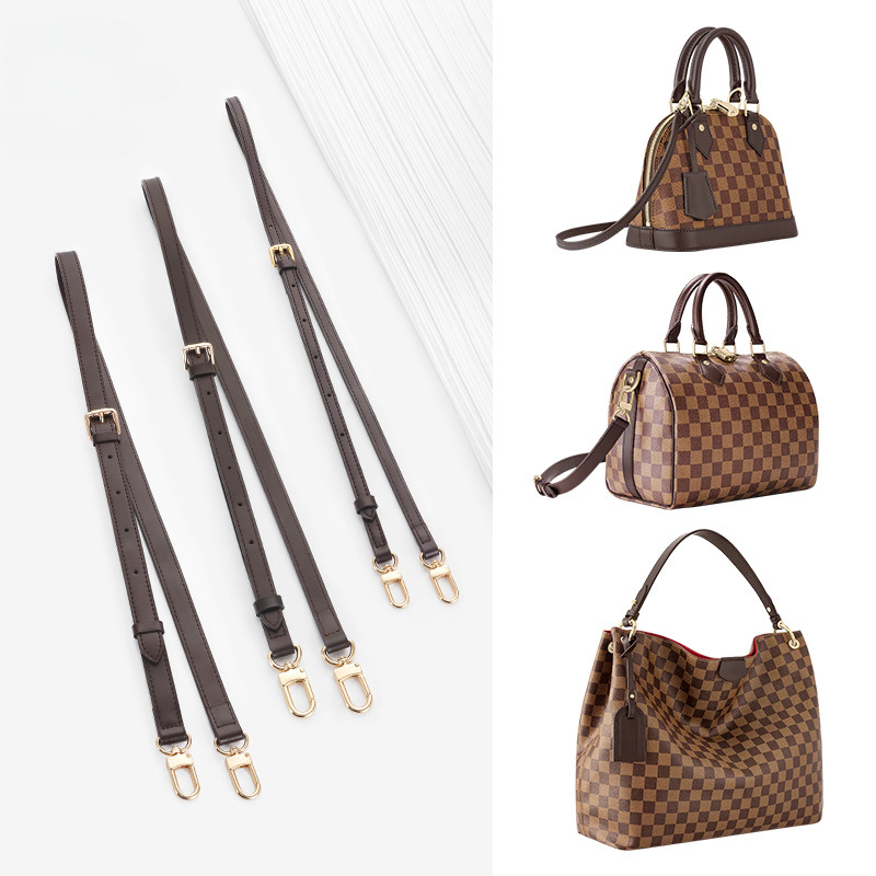 Women Bags Lv - Dark Brown Replacement Leather Bag Straps