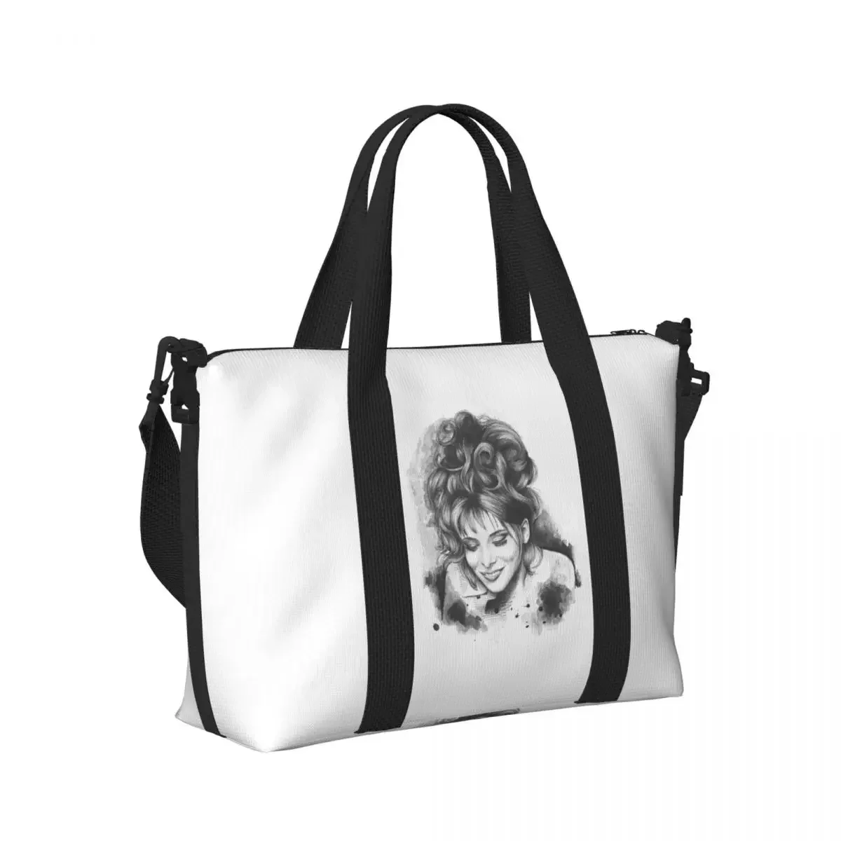 Women Bags Farmers - Mylene Farmer Cartoon French Singer Beach