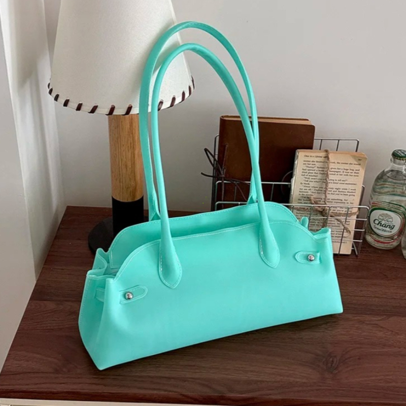 Women Hand Bags For Office - Women's PVC Solid Color Short Handle