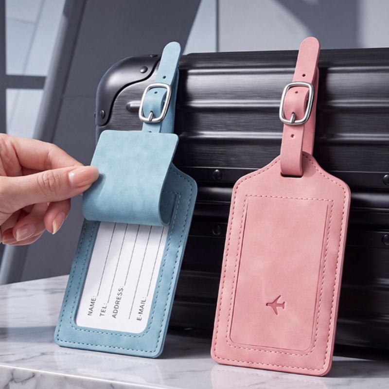 Women Bags Name - 1PC PU Leather Luggage Tag Women