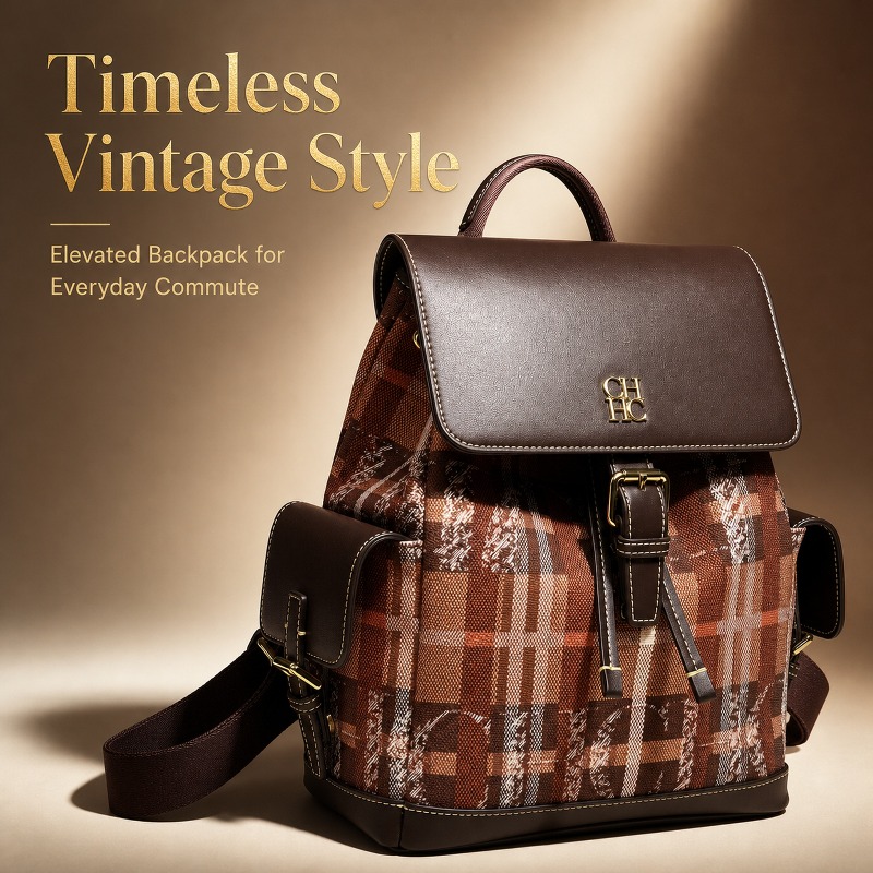 Women Bags Luxury - CHHC Fashion Color Block Backpack Dating