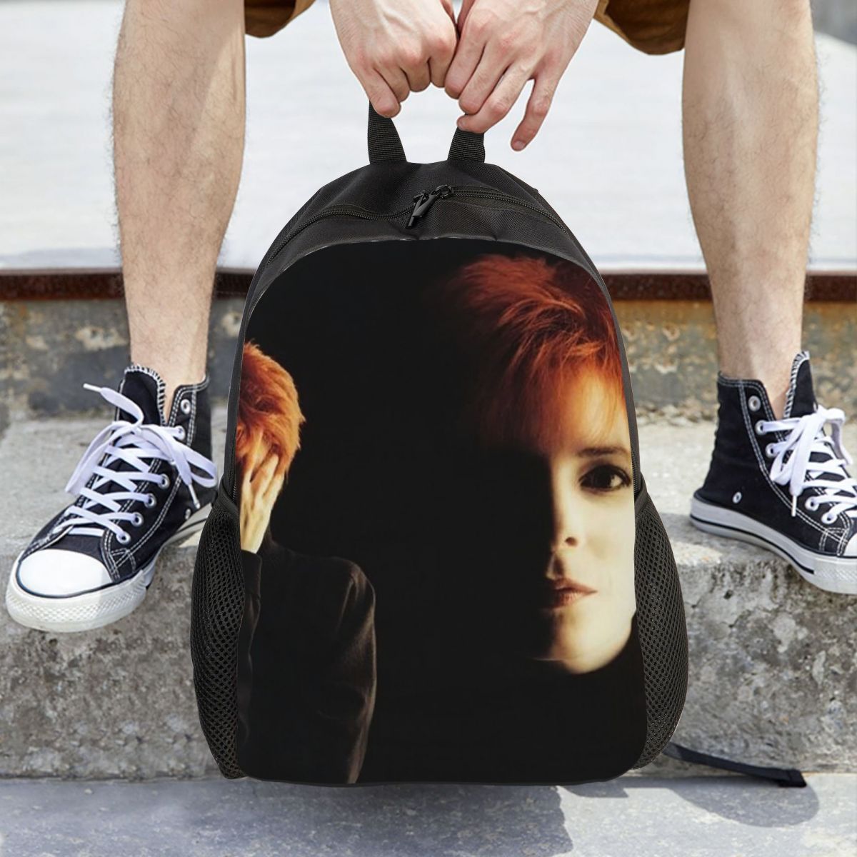 Women Bags Farmers - Mylene Farmer Desenchantee Backpack Daypack Large