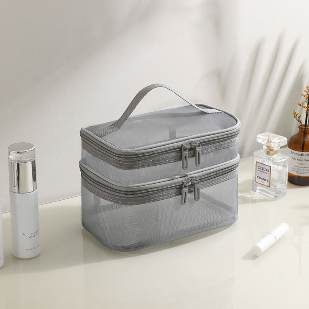 New Nylon Makeup Bag Black Gre - Women Bags Grey review and price