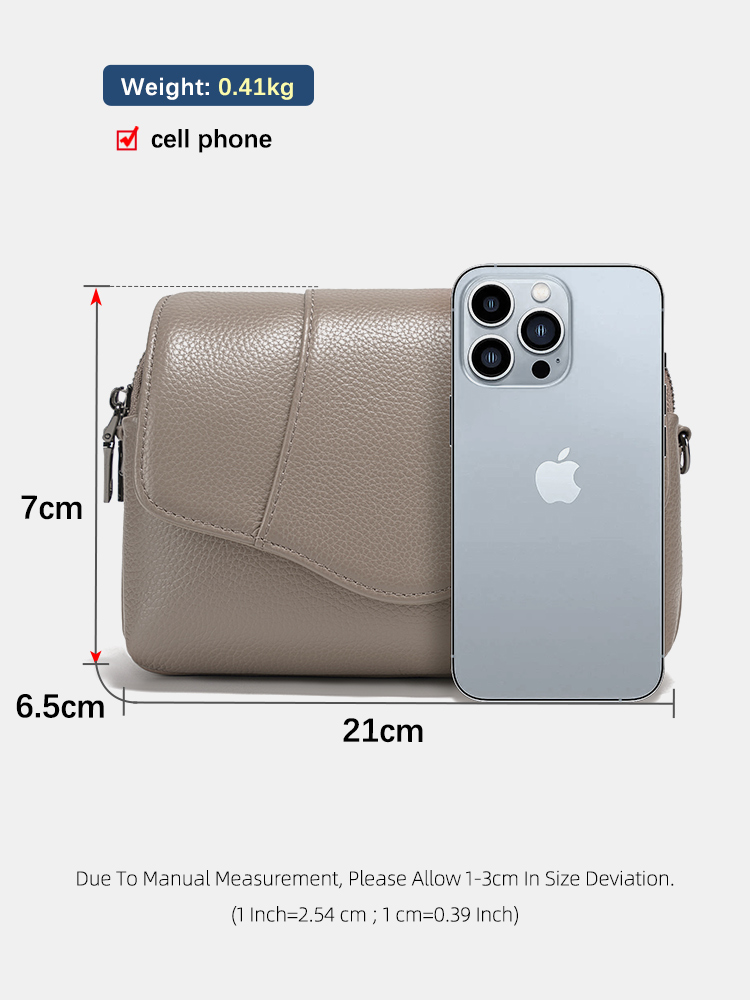 Zency Genuine Cowhide Leather  - Women Bags Grey review and price