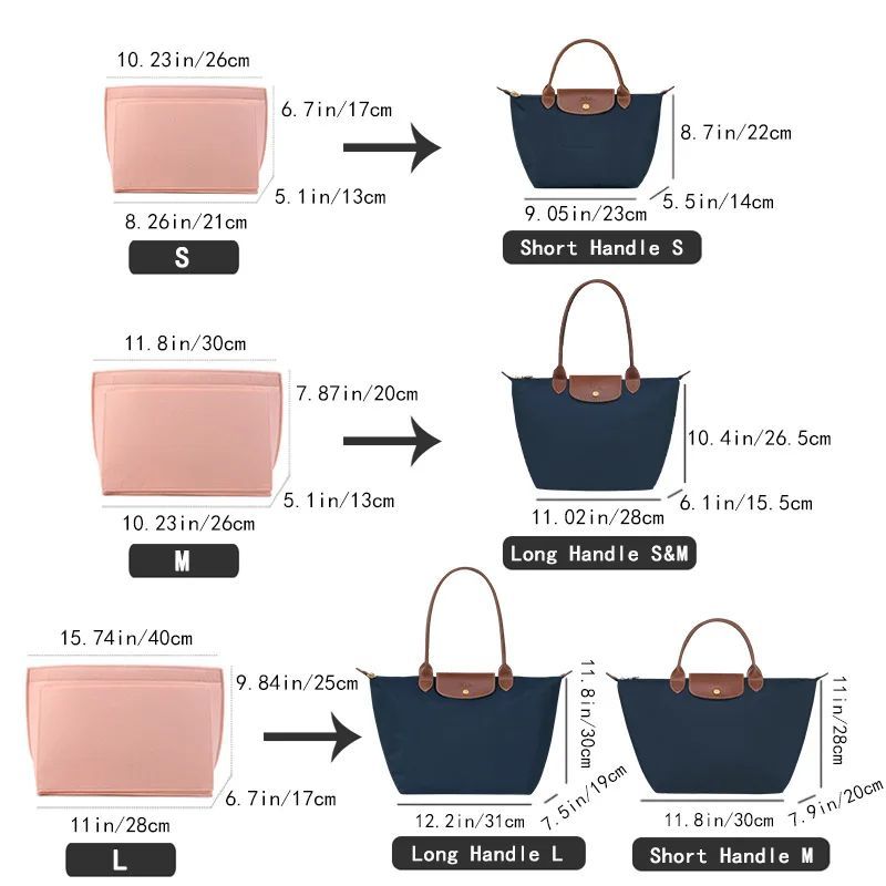 Felt Insert Bag Fits For Longc - Women'S Bags Longchamp review and price