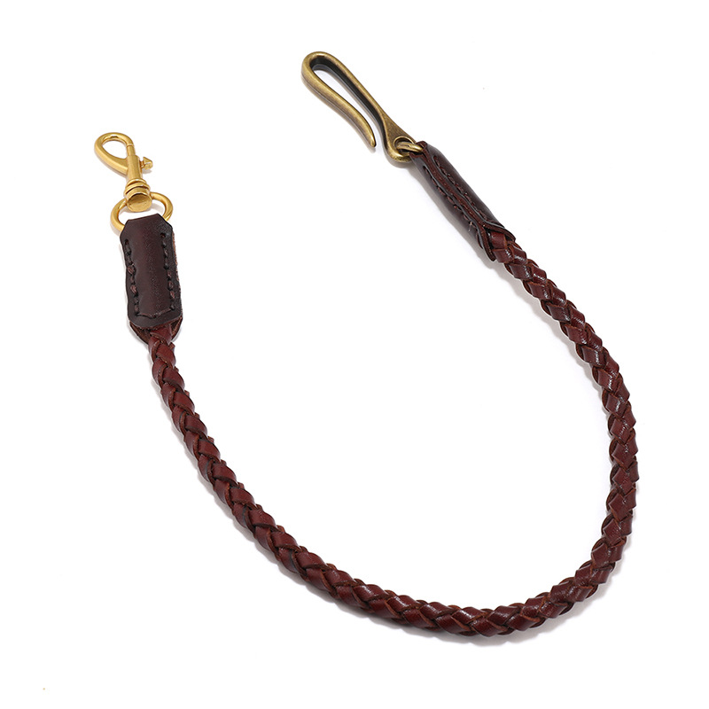Cowhide Braided Rope Key Rings - Women Bags Pk review and price