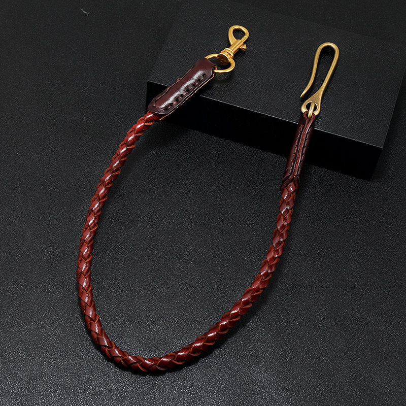 Cowhide Braided Rope Key Rings - Women Bags Pk review and price