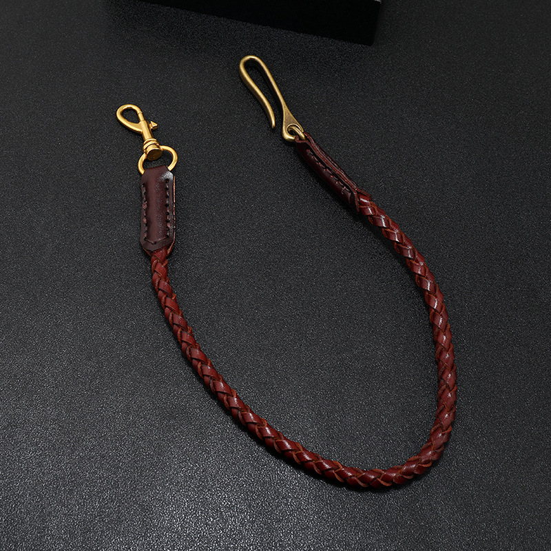 Cowhide Braided Rope Key Rings - Women Bags Pk review and price