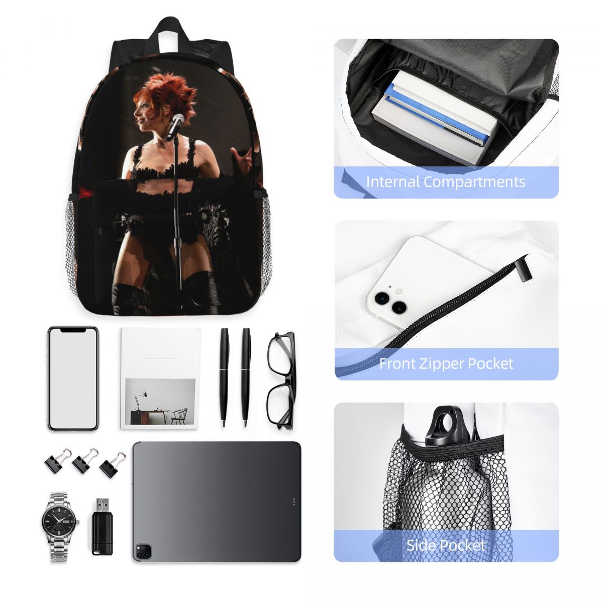 Mylene Farmer Backpack Student - Women Bags Farmers review and price