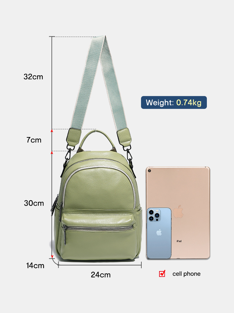 Zency Women Leather Backpack K - Women Bags Grey review and price