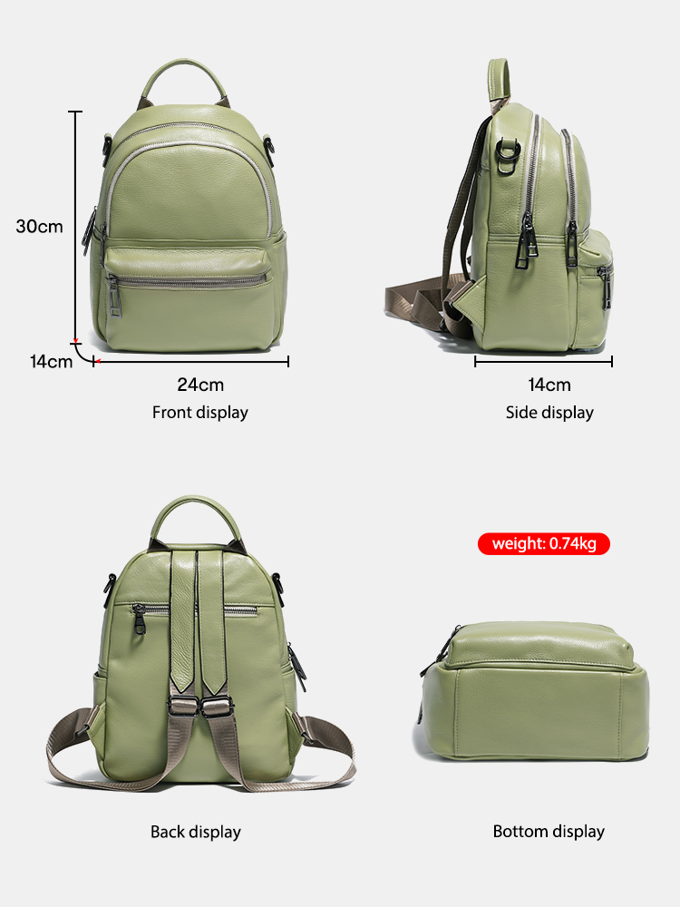 Zency Women Leather Backpack K - Women Bags Grey review and price