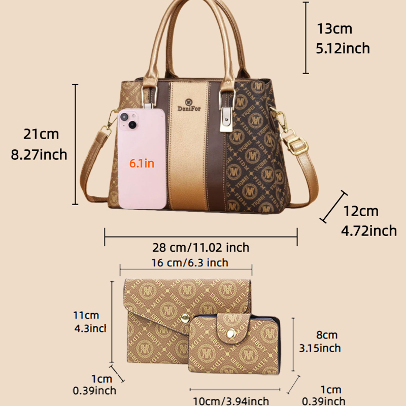 3-piece set of women's handbag - Women Bags Luxury review and price