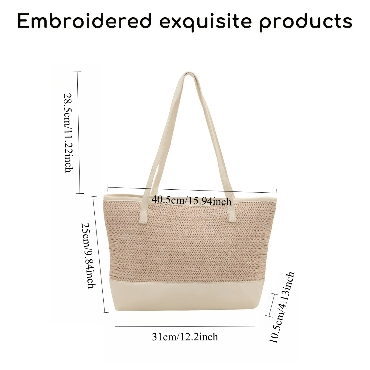 Custom Name Embroidered Straw  - Women Bags Name review and price