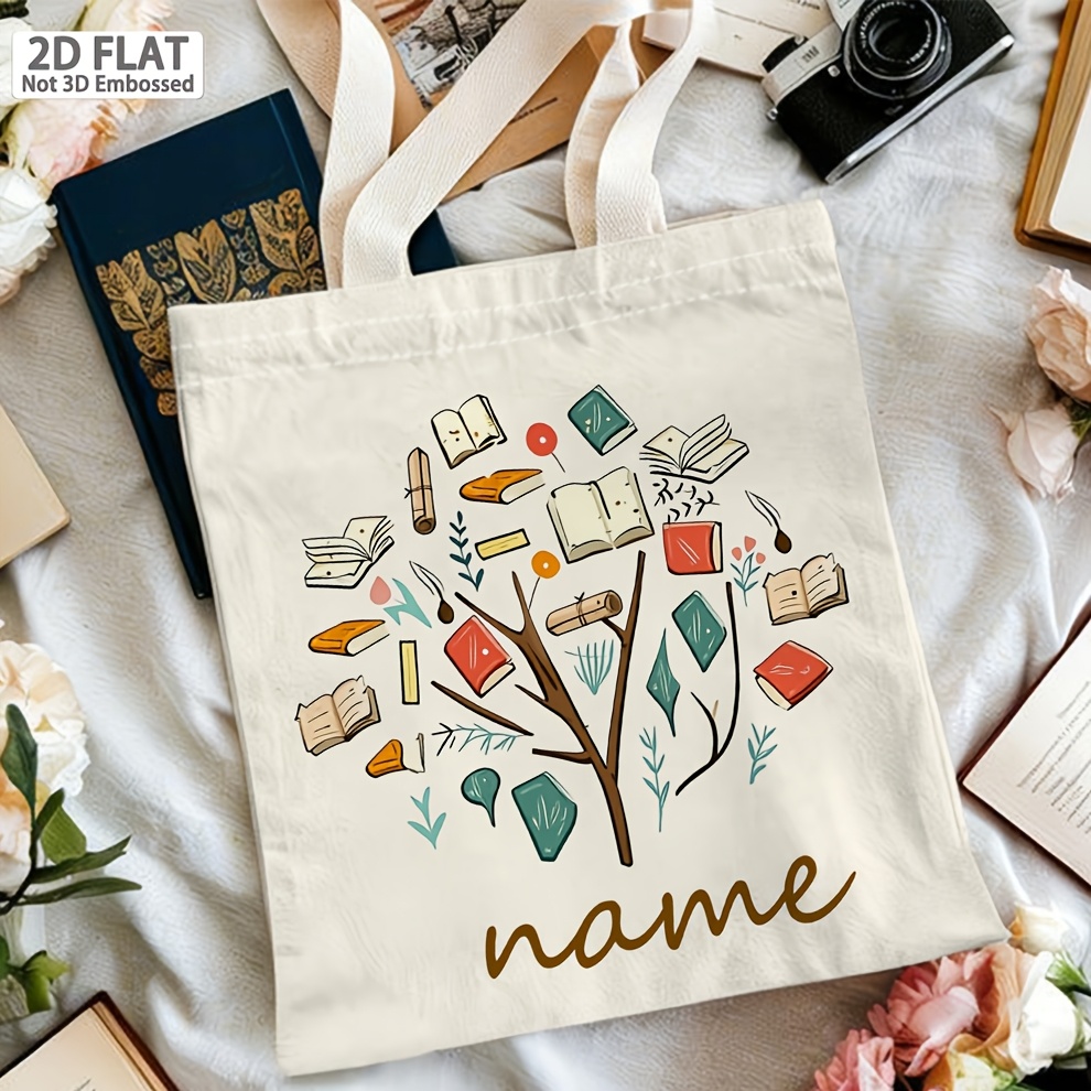 Personalized Book Theme Tote B - Women Bags Name review and price